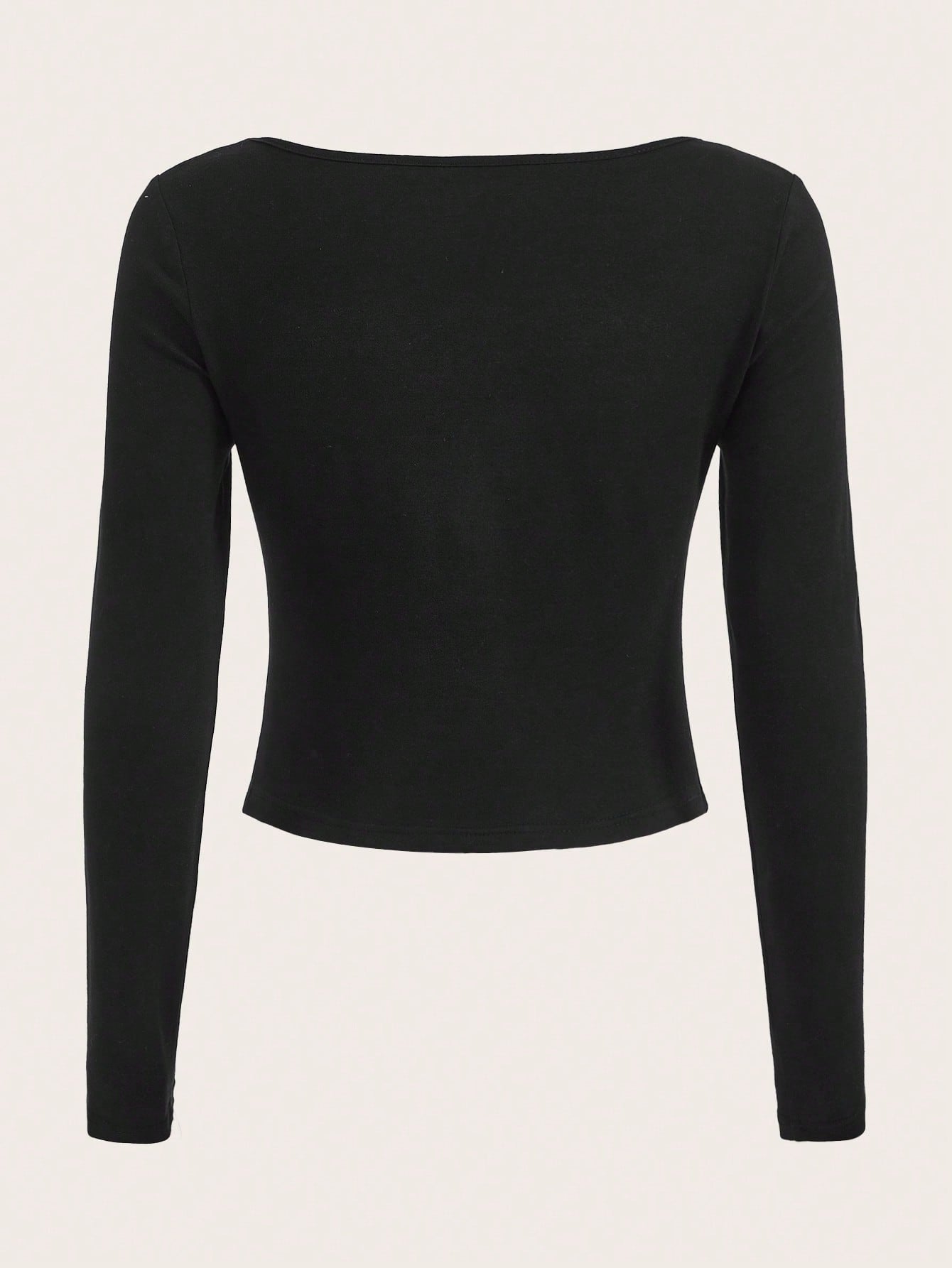 SHEIN EZwear Camiseta crop con diamante de imitación con slogan & con patrón de corazón