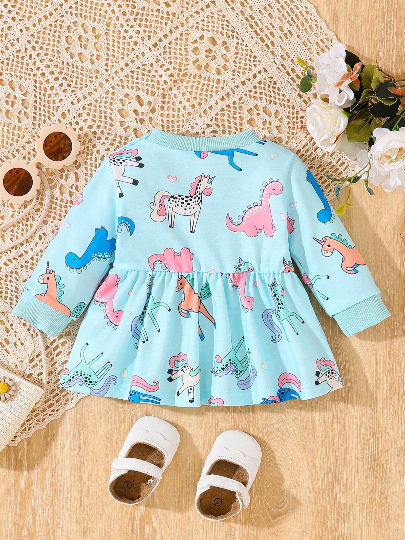 SHEIN Enterizo de bebé recién nacido con estampado lindo de animales