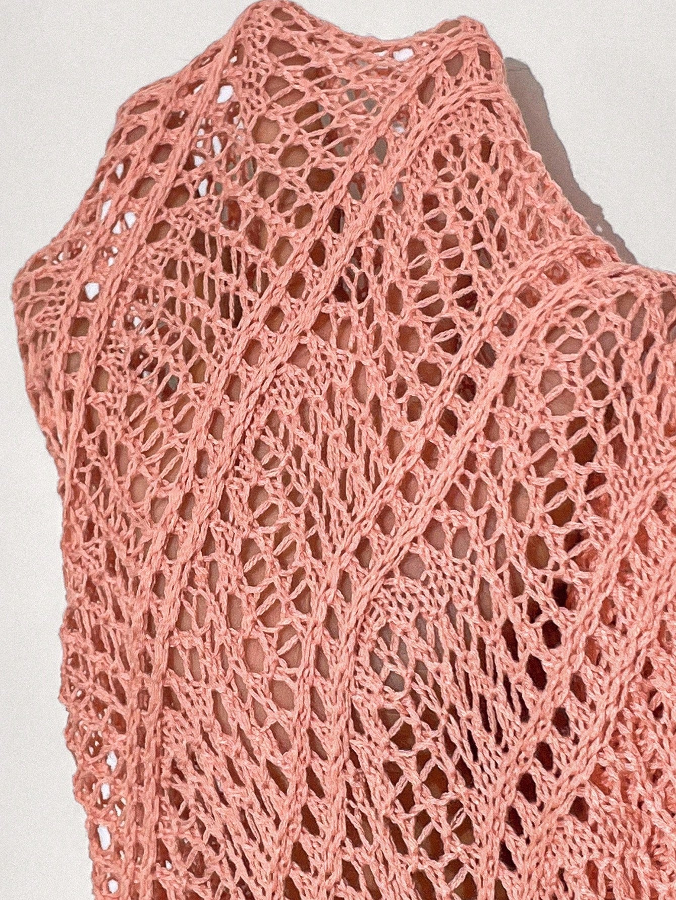 SHEIN Essnce Suéter holgado informal de manga larga con cordón elástico para tallas grandes