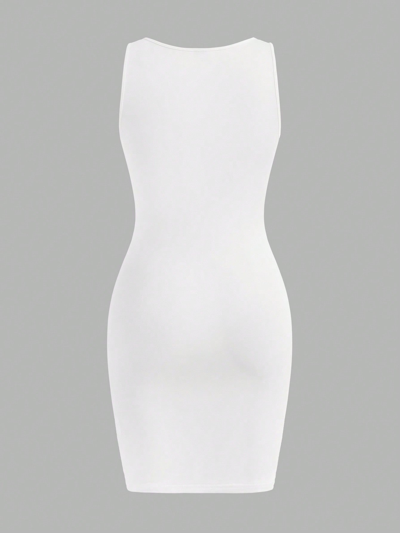 SHEIN Essnce Vestido de tirantes ajustado estilo casual y minimalista con estampado de leopardo y cereza para mujer