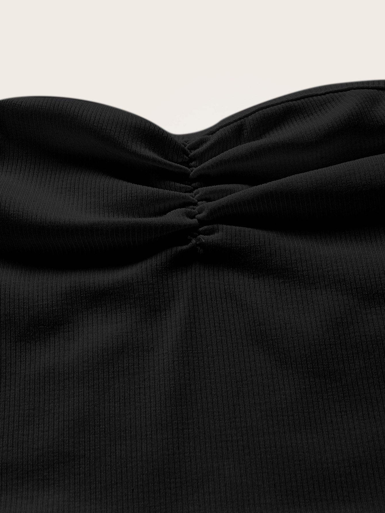 SHEIN ICON Top bandeau fruncido delantero