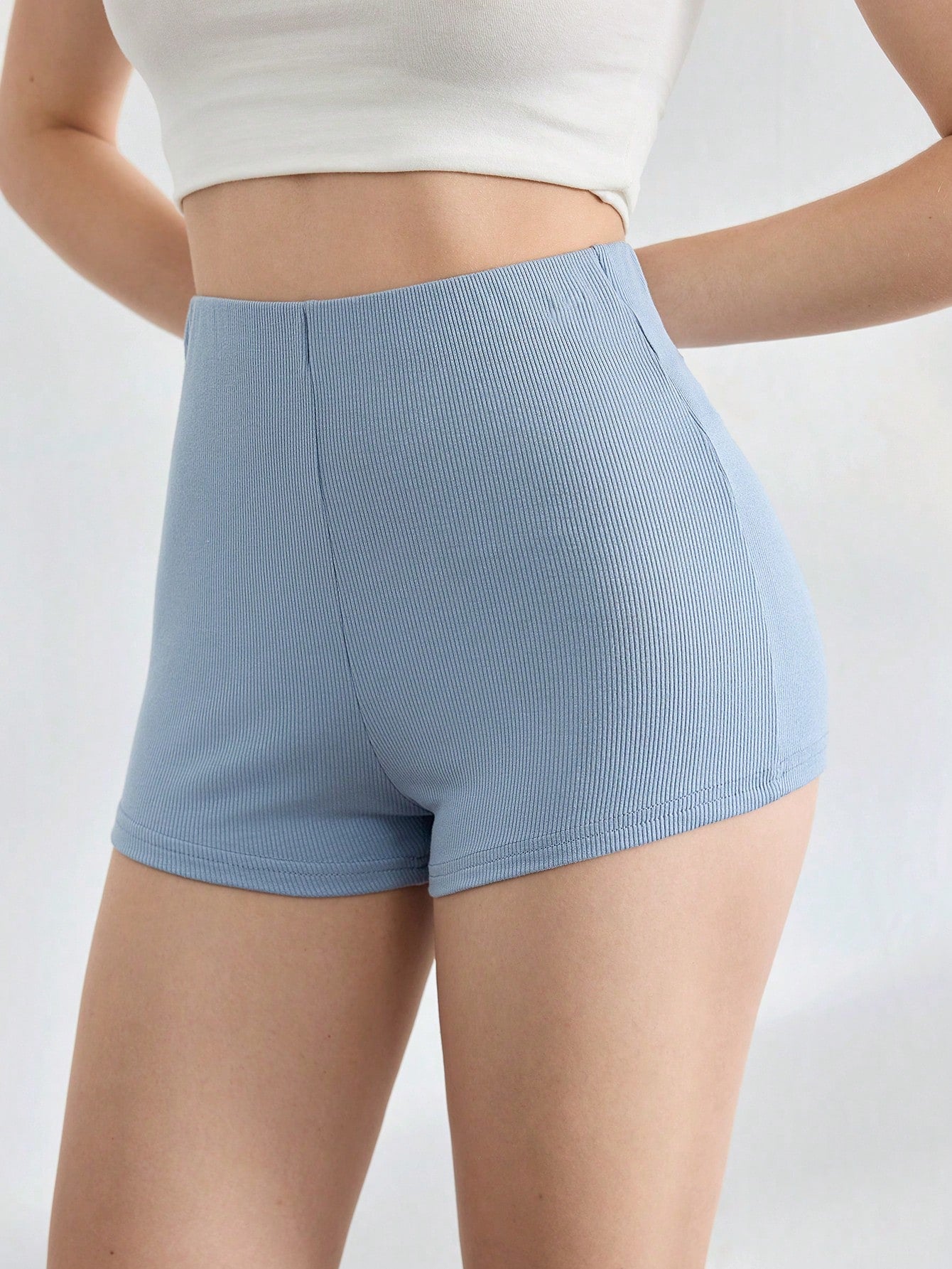 SHEIN Leisure Pantalón inferior de ropa de descanso diaria sencilla y lisa para mujer