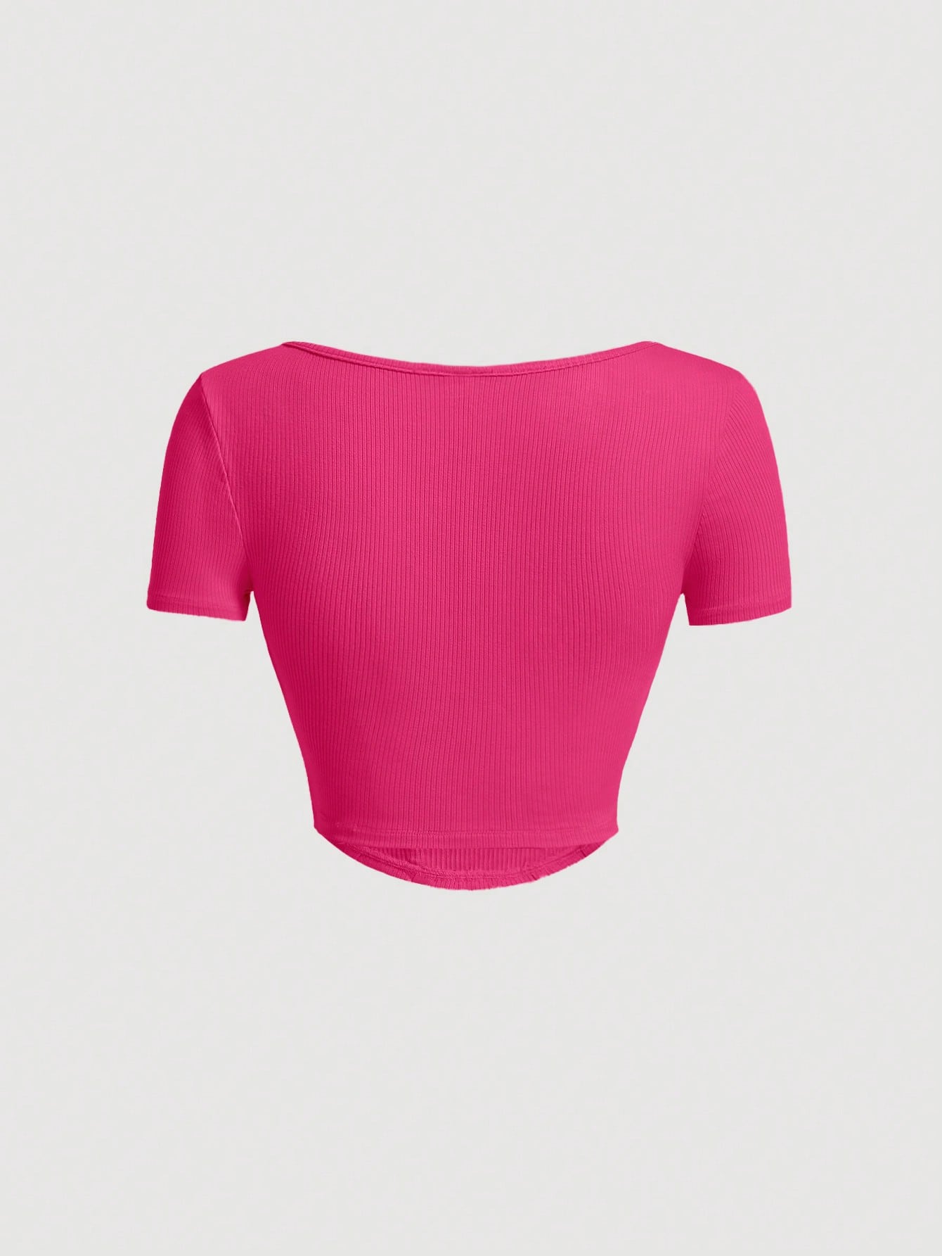 SHEIN MOD Camiseta bajo pañuelo con cordón delantero