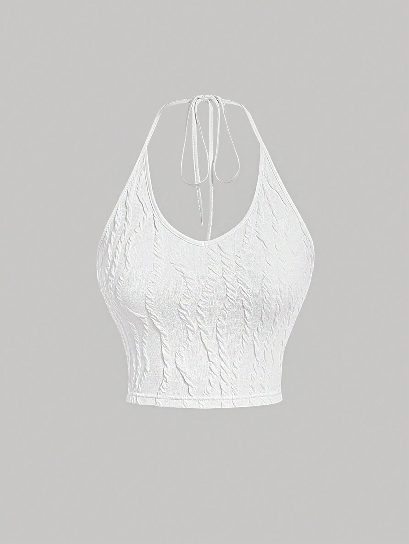 SHEIN MOD Camisola De Mujer De Cuello Halter De Color Sólido