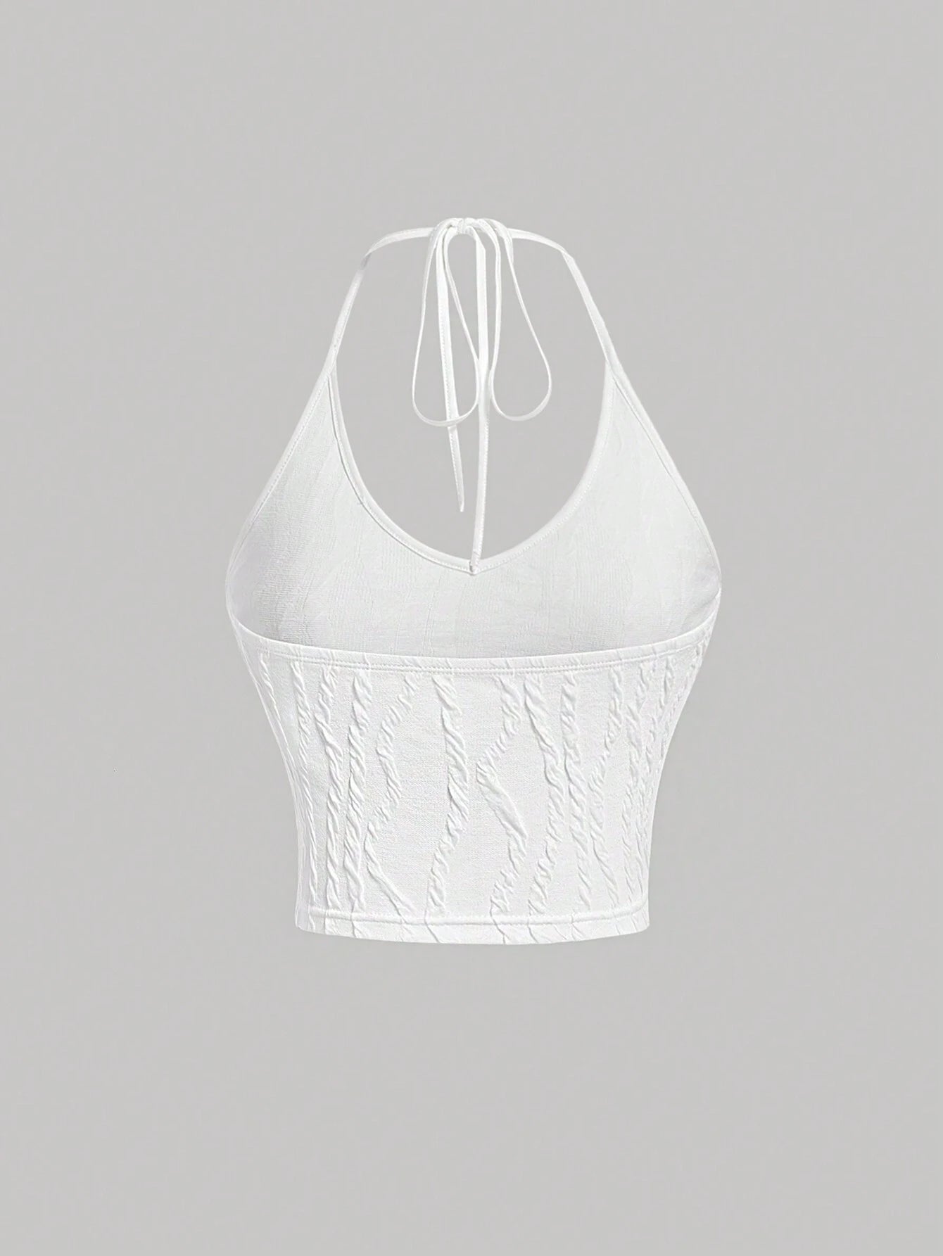 SHEIN MOD Camisola De Mujer De Cuello Halter De Color Sólido