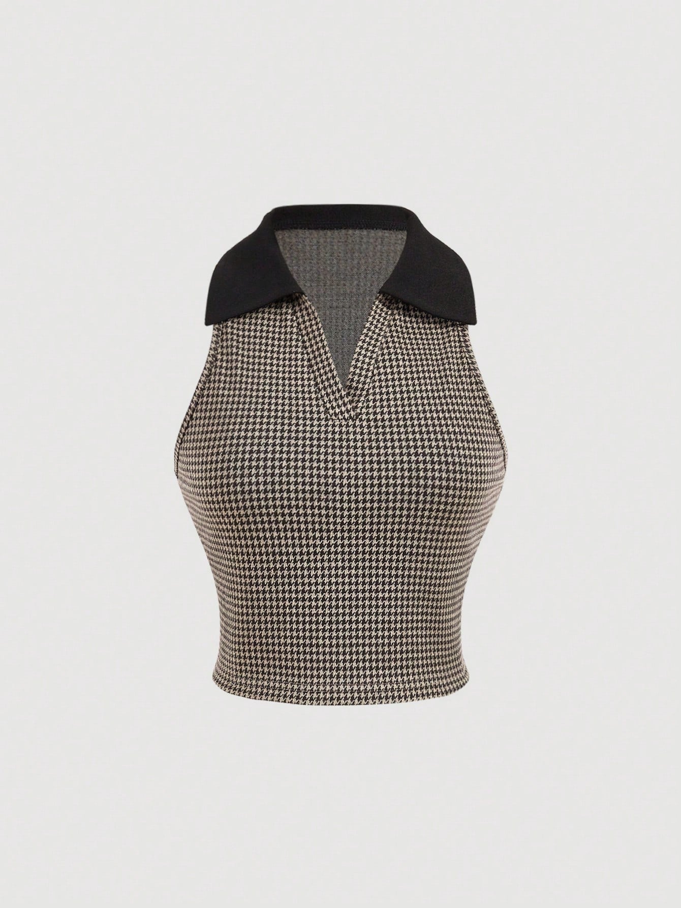 SHEIN MOD Chaleco retro a cuadros con solapa, ropa de vuelta al colegio, ropa de maestro, blusas a cuadros, ropa retro para mujer, ropa de Halloween, blusas de otoño, estilo de dinero antiguo, blusas campestres, ropa de cumpleaños