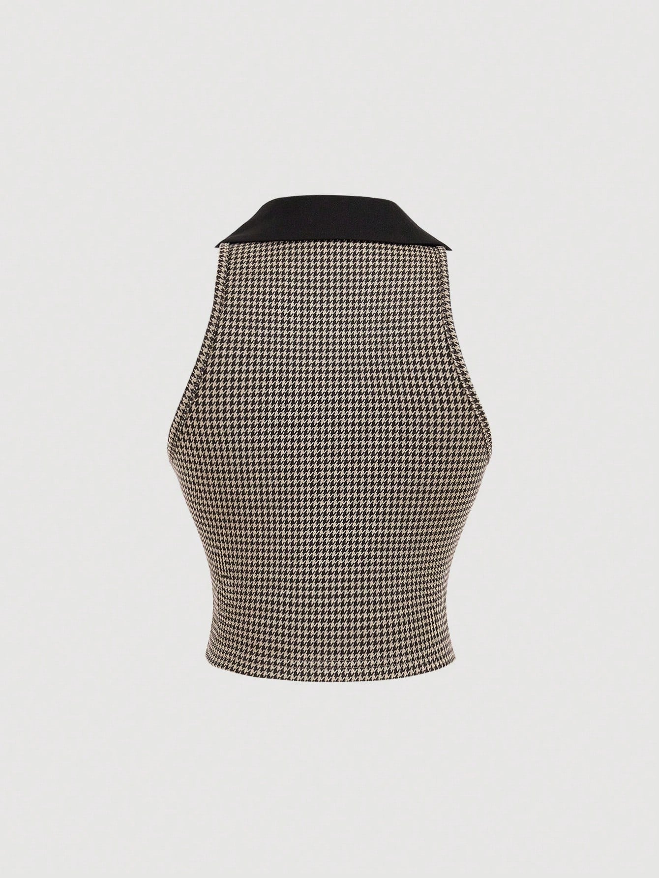 SHEIN MOD Chaleco retro a cuadros con solapa, ropa de vuelta al colegio, ropa de maestro, blusas a cuadros, ropa retro para mujer, ropa de Halloween, blusas de otoño, estilo de dinero antiguo, blusas campestres, ropa de cumpleaños