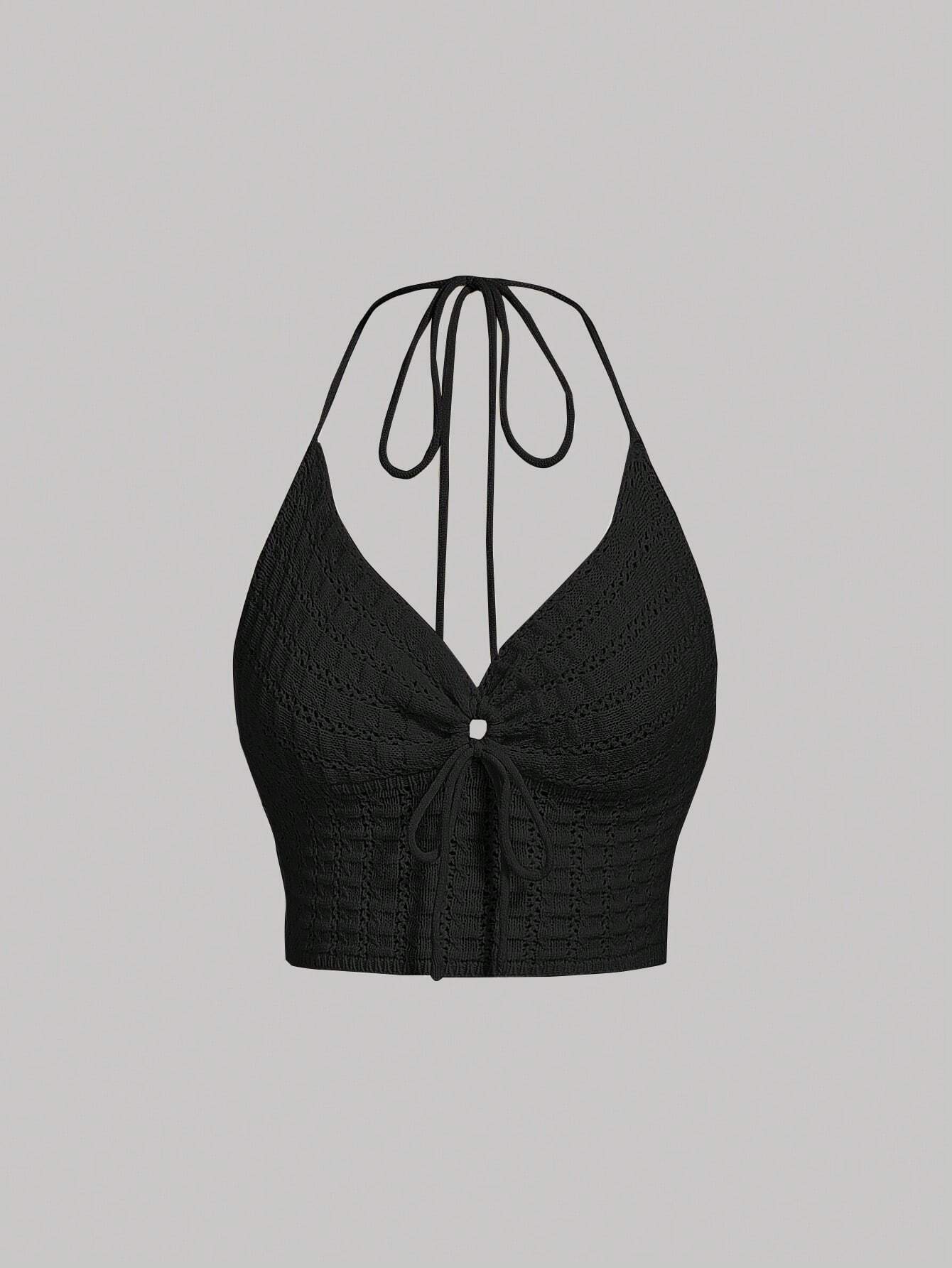 SHEIN MOD Chaleco tejido de punto simple para mujer en unicolor