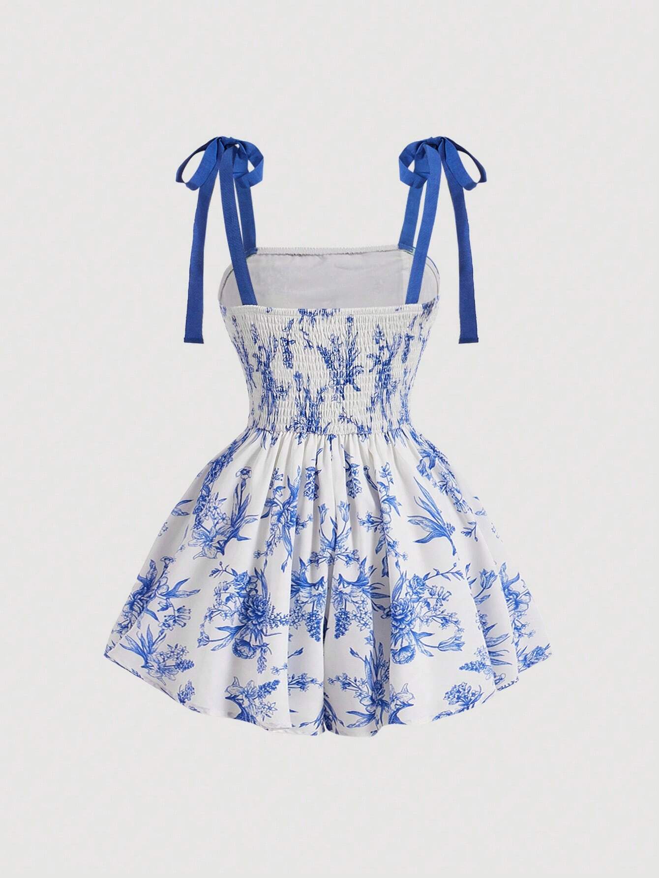 SHEIN MOD Ranfla estampada con correa de hombro anudada