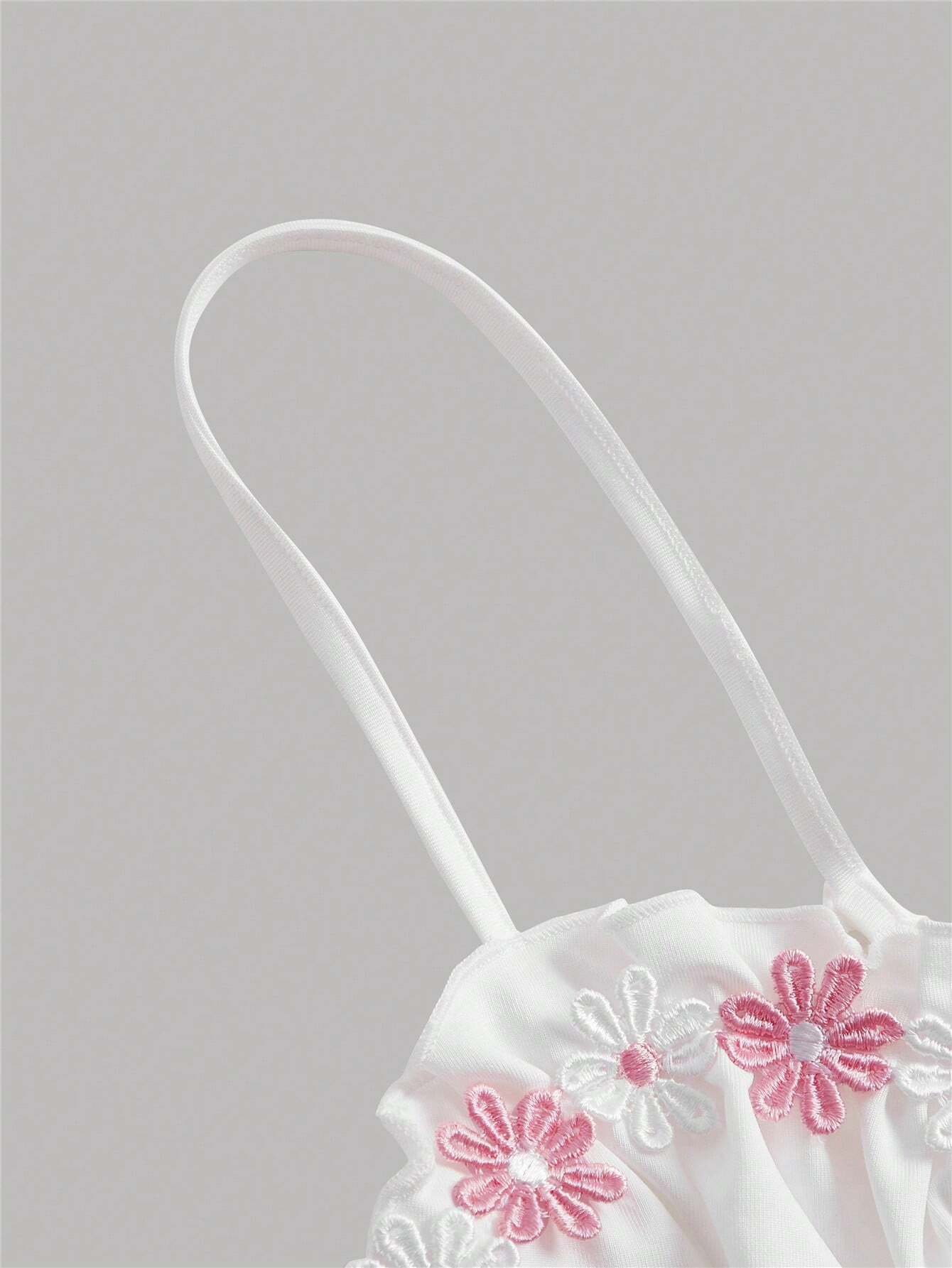 SHEIN MOD Top de tirantes bustier aplique fruncido