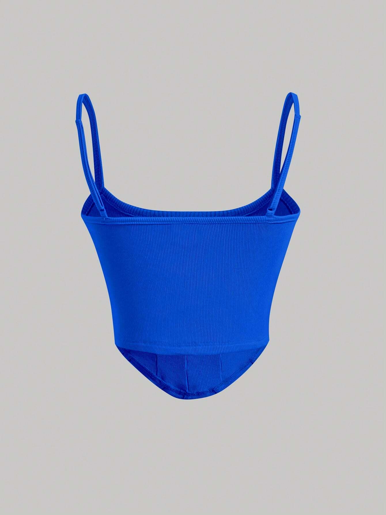 SHEIN MOD Top de tirantes unicolor bajo pañuelo