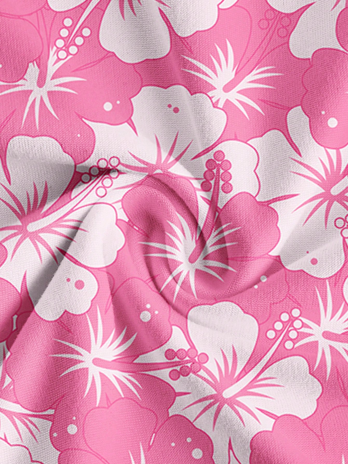 SHEIN MOD Top sin mangas con fruncido en el busto y estampado floral de corte halter, apropiado para el verano