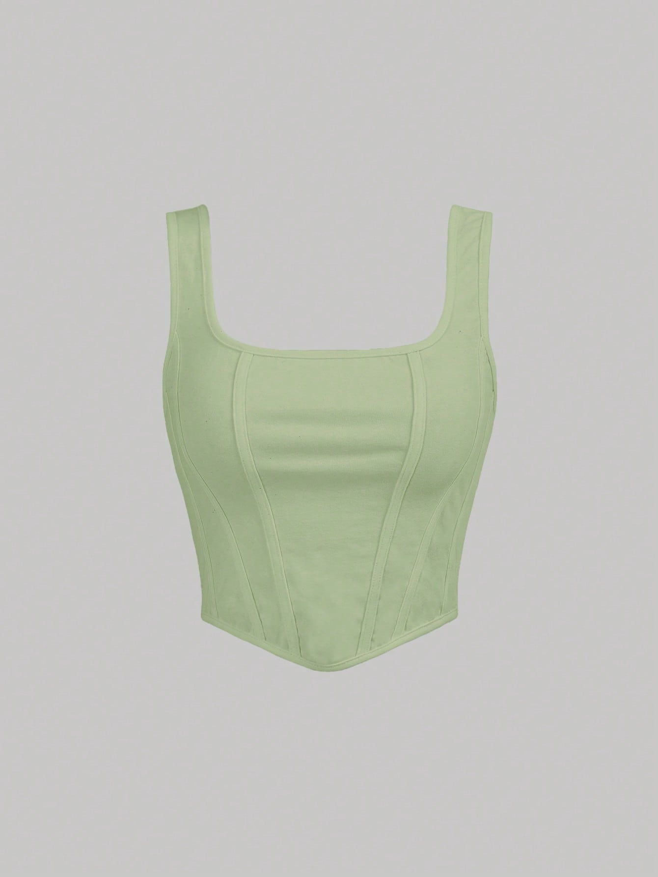 SHEIN MOD Top tank unicolor bajo asimétrico