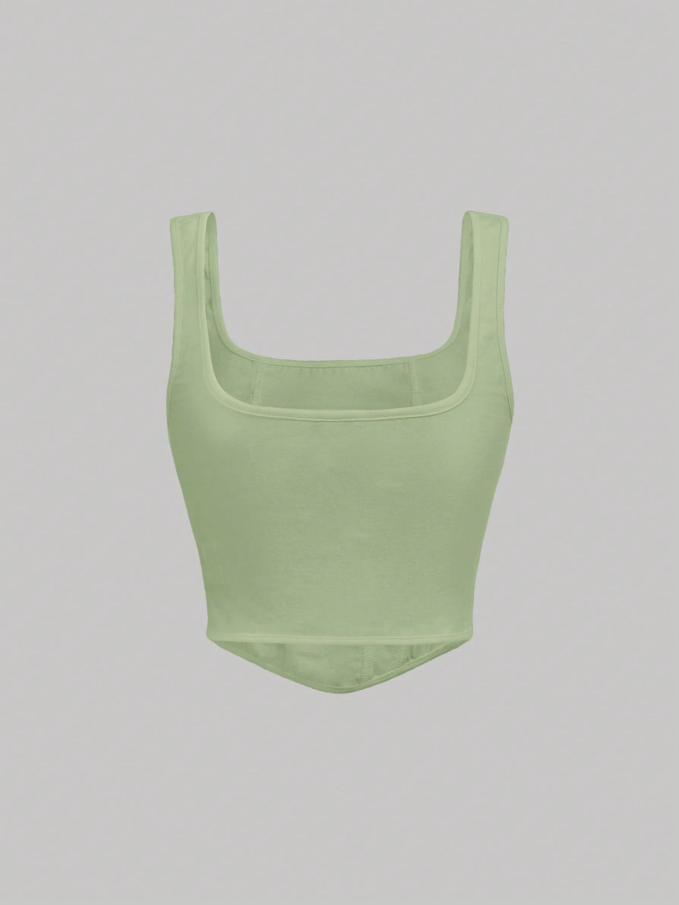 SHEIN MOD Top tank unicolor bajo asimétrico