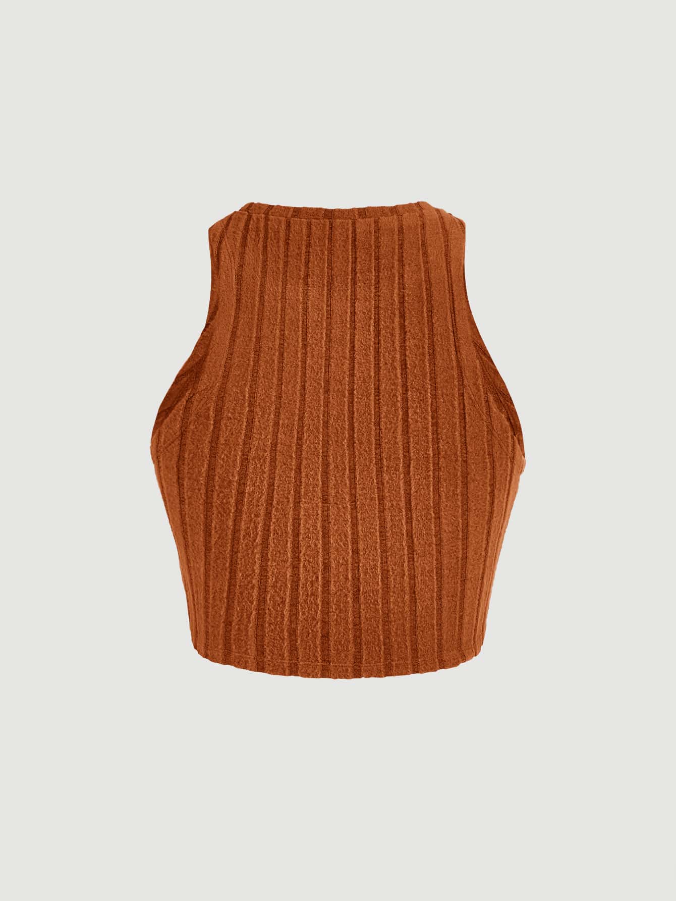 SHEIN MOD Top tank unicolor tejido de canalé