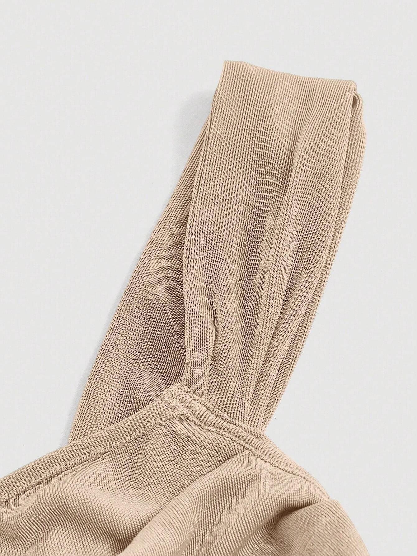 SHEIN MOD Top unicolor fruncido ancho tirantes