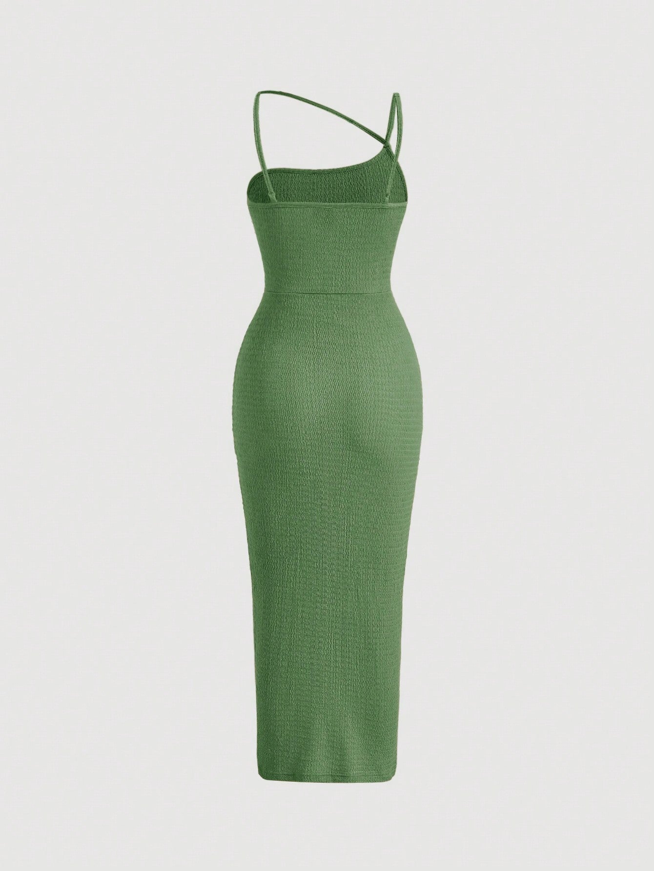 SHEIN MOD Vestido de cuello asimétrico con cordón de muslo con abertura