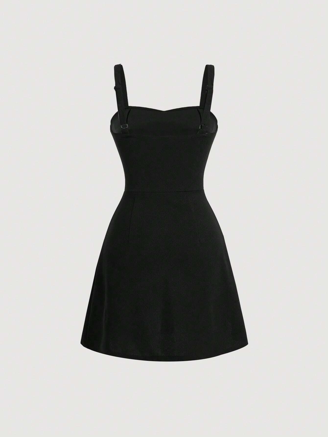 SHEIN MOD Vestido negro lindo para mujer con gran lazo en bloque de color y bajo asimétrico, vestido negro con lazo rosa y bajo curvo delante, vestido de Kentucky Derby