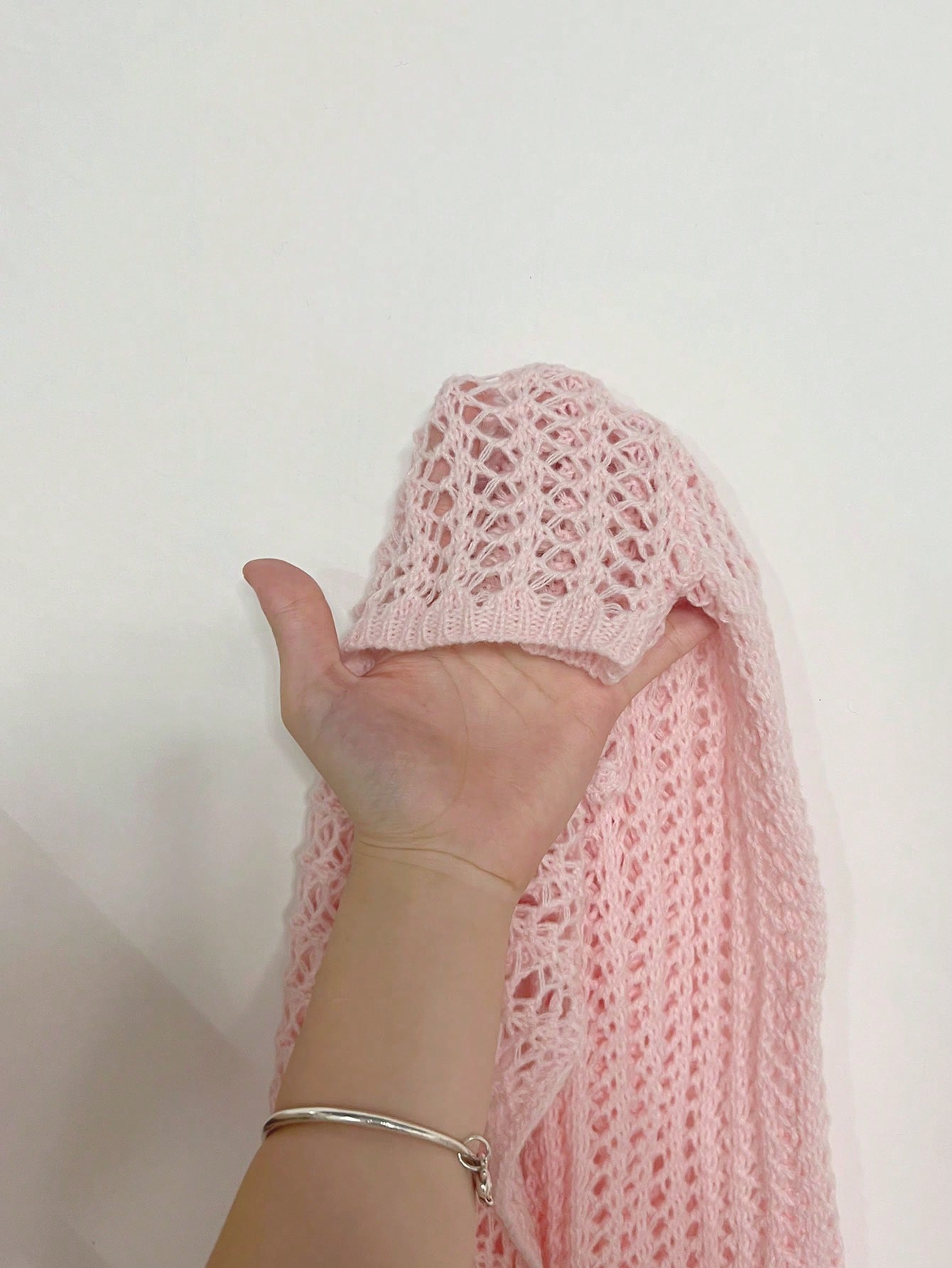 SHEIN MOOSTA Suéter casual holgado para mujer con cuello redondo, hombros caídos y corte hueco sexy