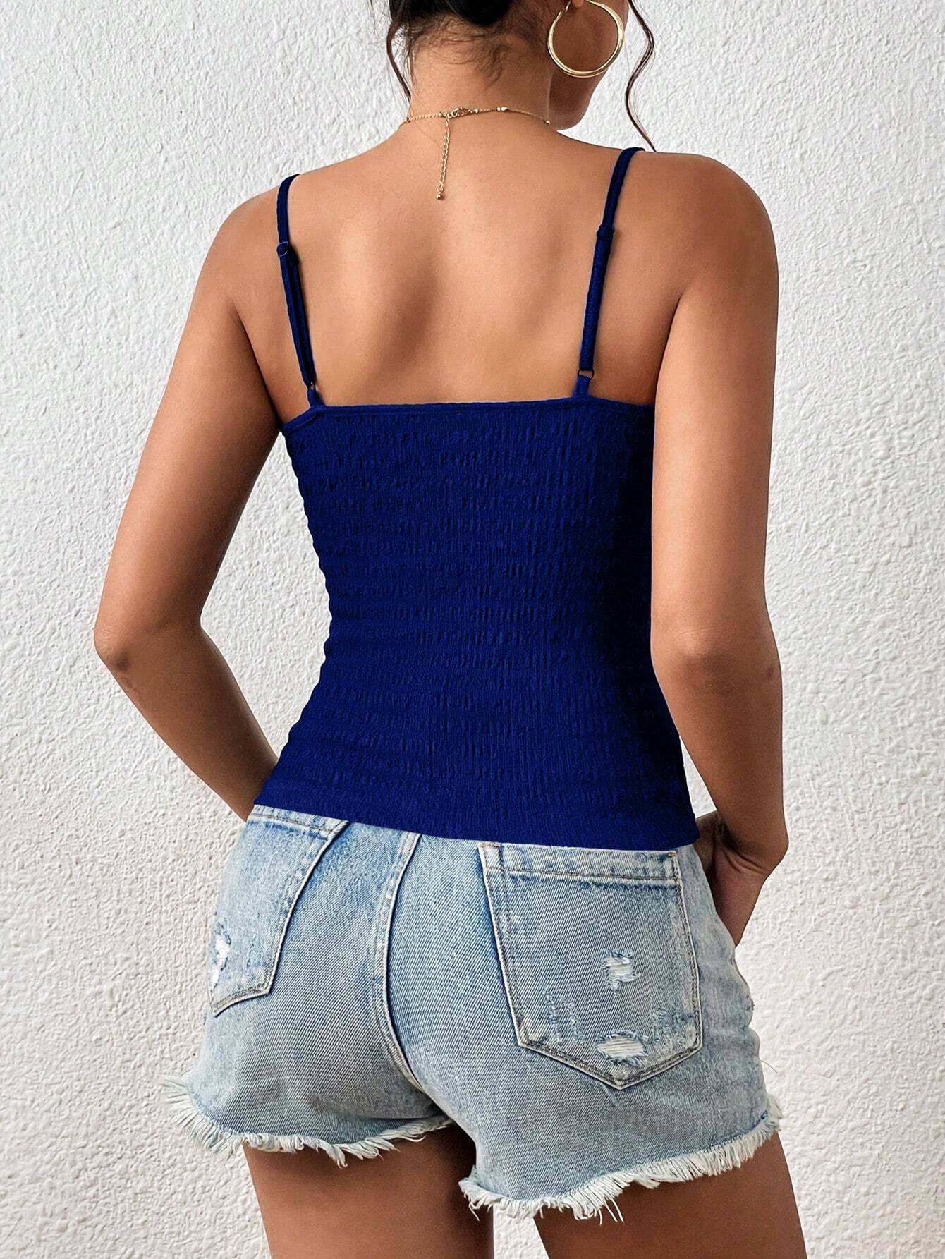 SHEIN Privé Top de tirantes con diseño de cadena