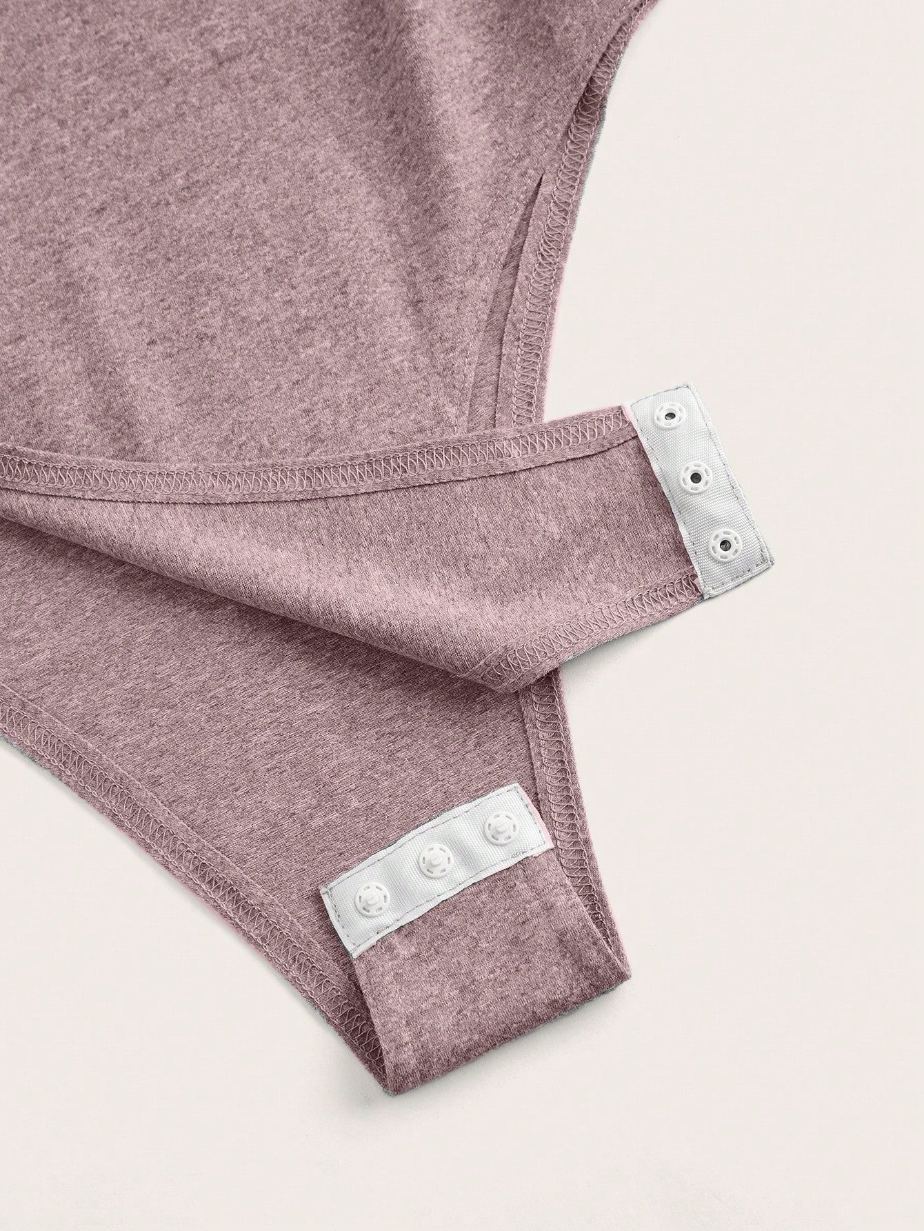 Slaydiva Body ajustado de manga corta con cuello en V profundo informal - Gris