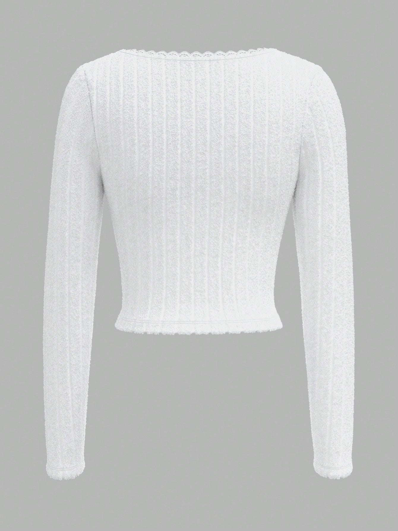 Sweetina Camiseta casual de mujer de manga larga con media cremallera y acanalada, de unicolor, para otoño
