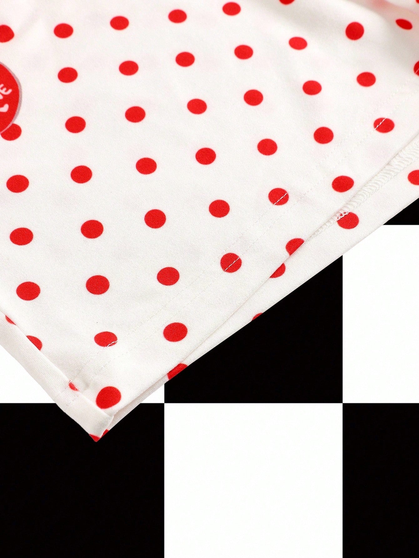 Y2Kool Maria Clara Maia Shorts de mujer con contraste blanco y rojo, lunares, volantes, estilo Y2K, femeninos, adecuados para verano, vacaciones, fiestas, uso casual y sexy