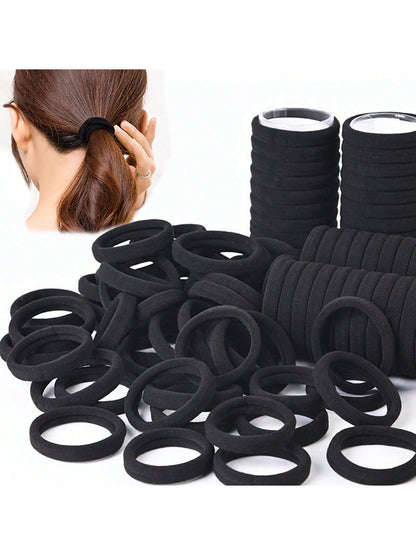 100 Piezas Lazos De Pelo , Banda Elástica Para El Pelo, Conjunto De Accesorios Decorativos Para El Pelo Y Regalo De Vacaciones Para Niñas Y Niños
