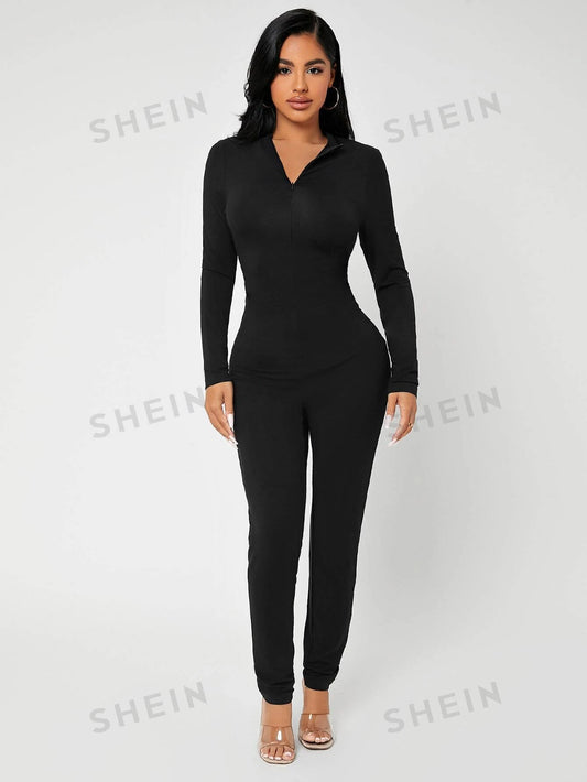 SHEIN SXY Mono unitard con cremallera