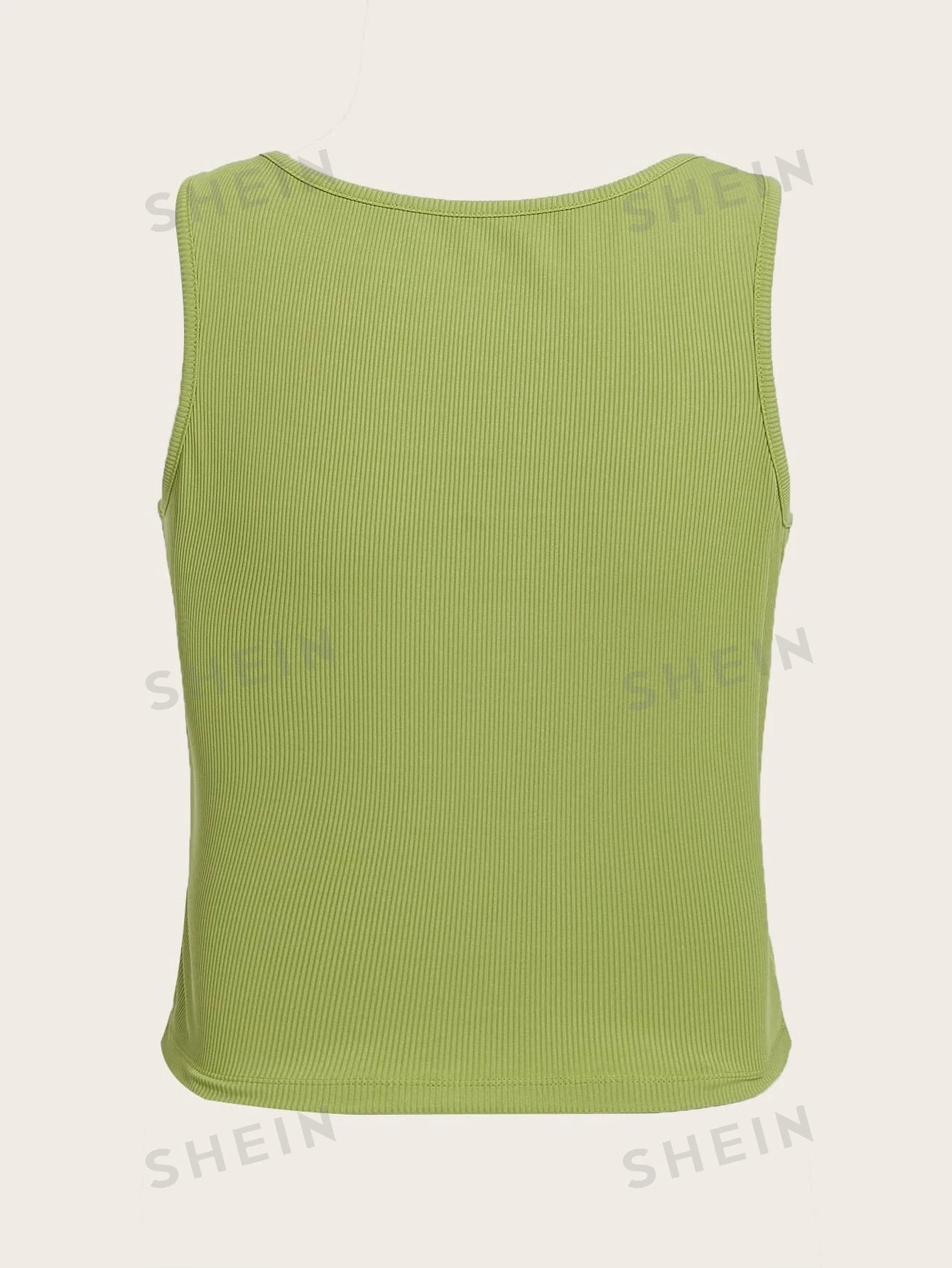 ROMWE Top tank con estampado de letra