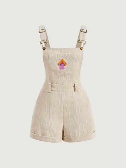 SHEIN MOD Mono overol seta con parche