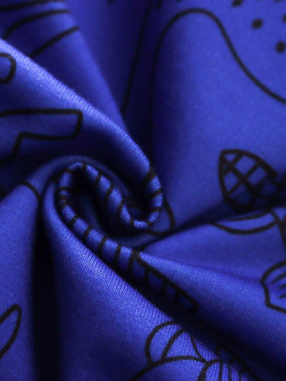 SHEIN Chico joven Pantalones deportivos con sudadera con estampado de dinosaurio