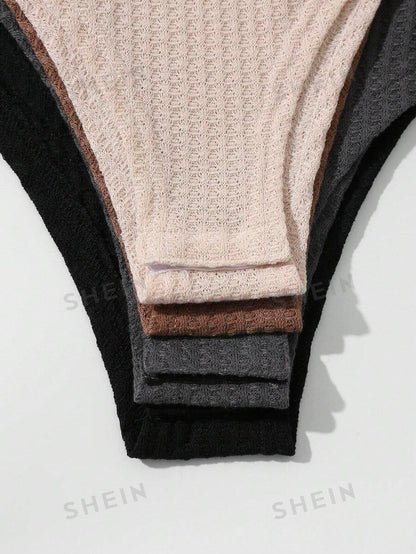 SHEIN LUNE 1 piezas Body unicolor con cuello alto