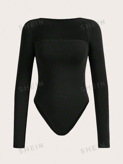 SHEIN EZwear Body unicolor & Top bolero