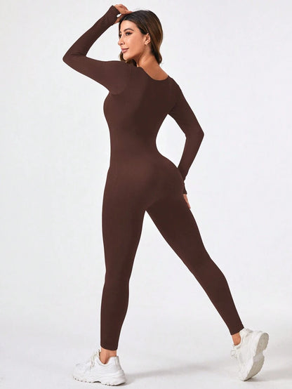 Yoga Basic Mono Deportivo De Color Liso Para Mujer