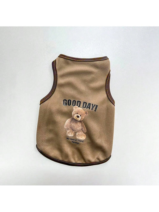 1 Pieza Ropa Transpirable Para Mascotas, Chaleco De Verano Para Perros, Atuendo Delgado De Corgi Para Perros Y Gatos Pequeños