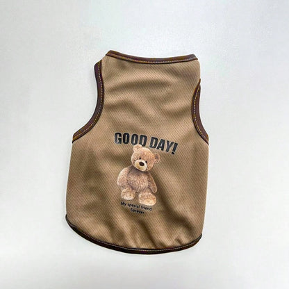1 Pieza Ropa Transpirable Para Mascotas, Chaleco De Verano Para Perros, Atuendo Delgado De Corgi Para Perros Y Gatos Pequeños
