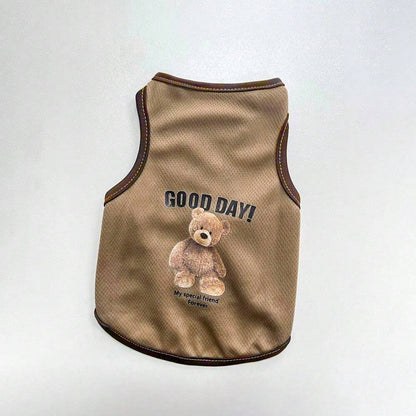 1 Pieza Ropa Transpirable Para Mascotas, Chaleco De Verano Para Perros, Atuendo Delgado De Corgi Para Perros Y Gatos Pequeños