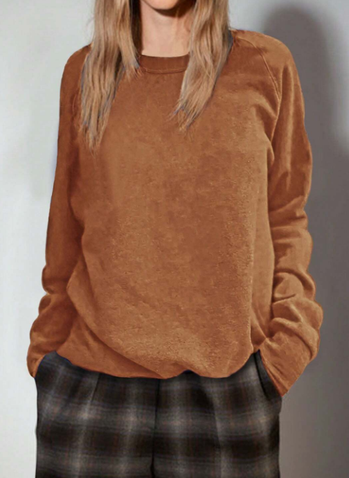 SHEIN LUNE Camiseta unicolor de manga raglán mujer