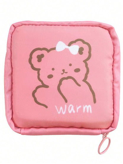 1 Pieza Bolsa de almacenamiento de servilletas, bolsa para copa menstrual, soporte para almohadillas de lactancia, bolsas para tampones, bolsas para productos femeninos, estuche portátil de kit de periodo para niñas y mujeres