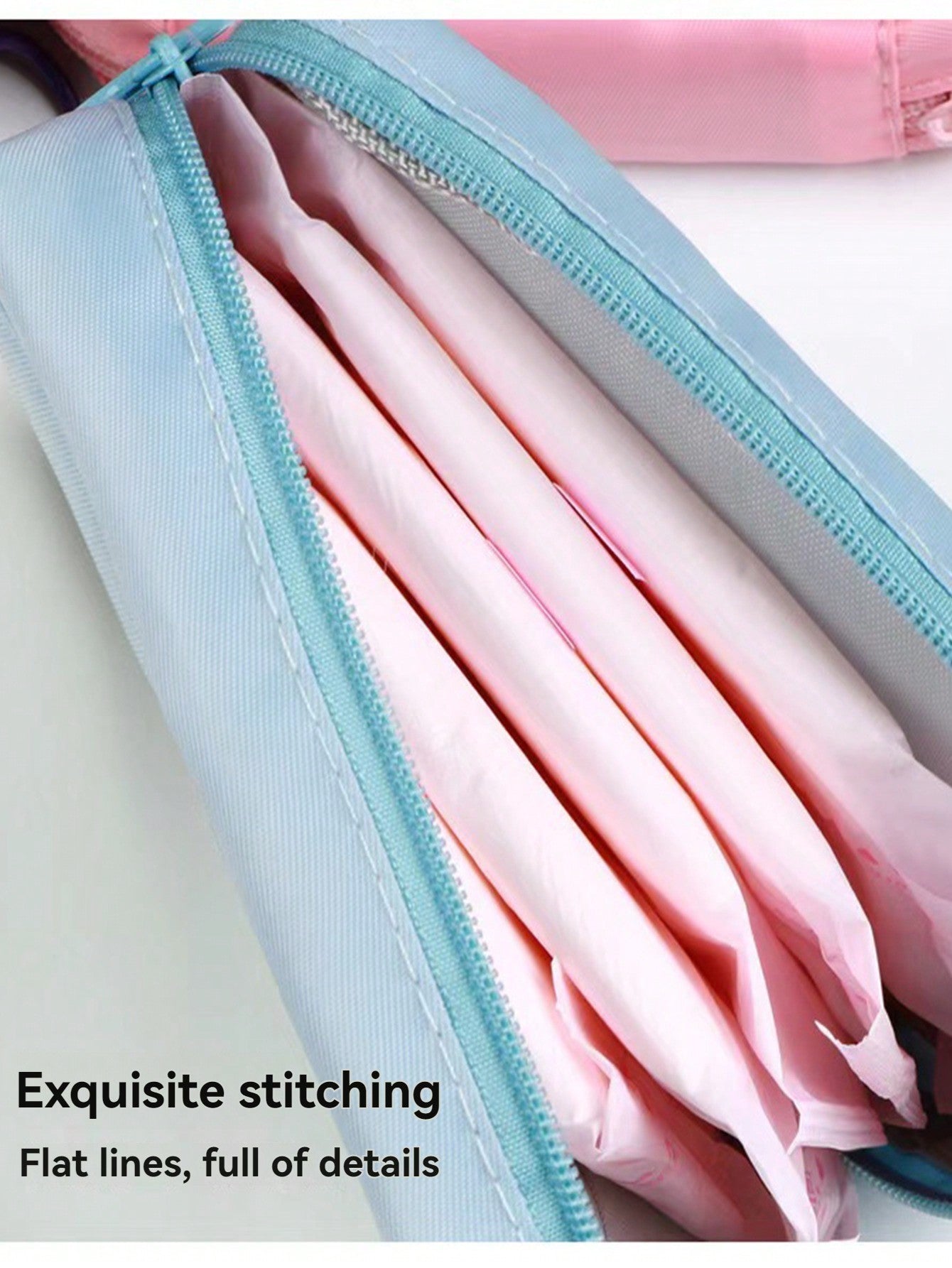 1 Pieza Bolsa de almacenamiento de servilletas, bolsa para copa menstrual, soporte para almohadillas de lactancia, bolsas para tampones, bolsas para productos femeninos, estuche portátil de kit de periodo para niñas y mujeres