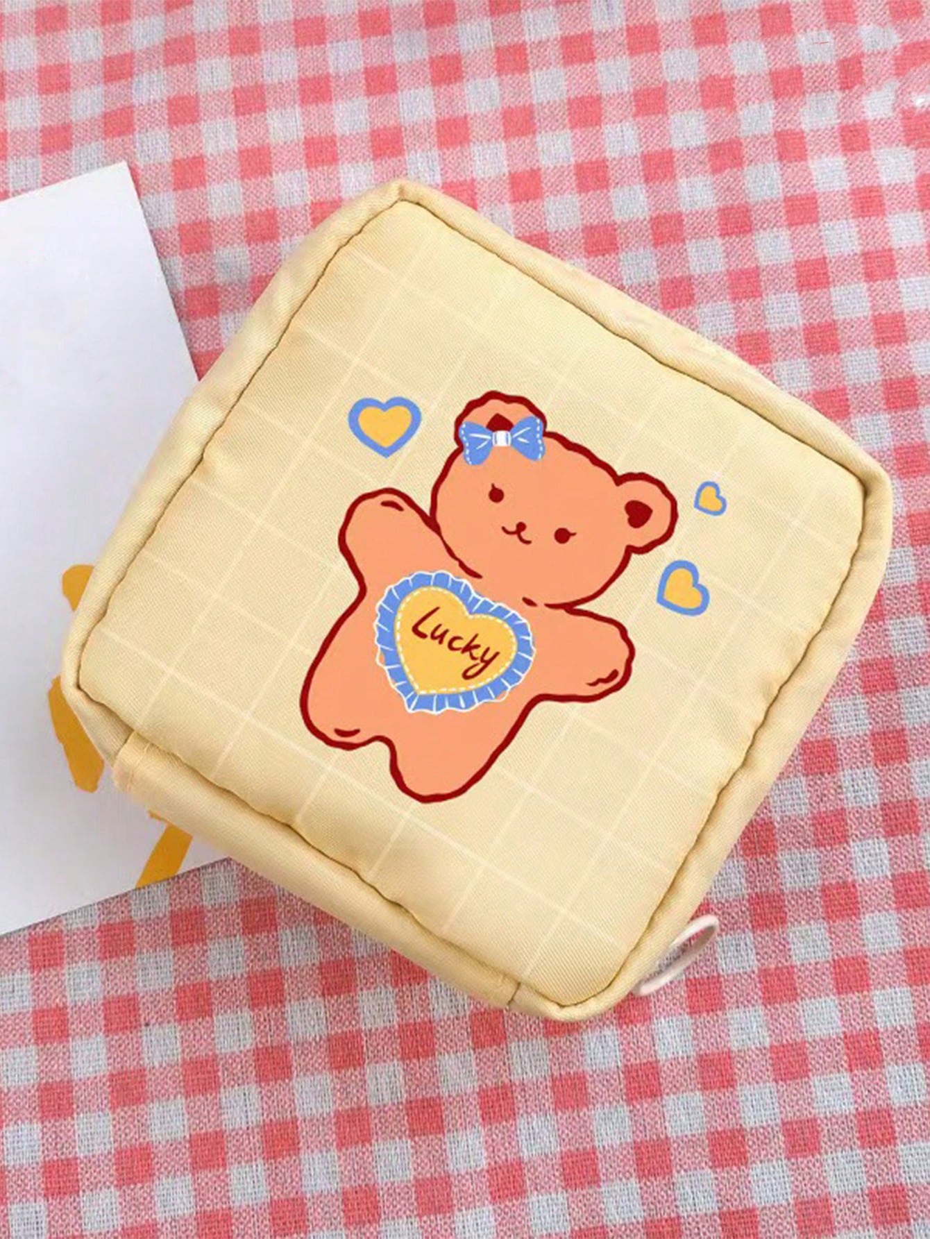 1 Pieza Bolsa de almacenamiento de servilletas, bolsa para copa menstrual, soporte para almohadillas de lactancia, bolsas para tampones, bolsas para productos femeninos, estuche portátil de kit de periodo para niñas y mujeres