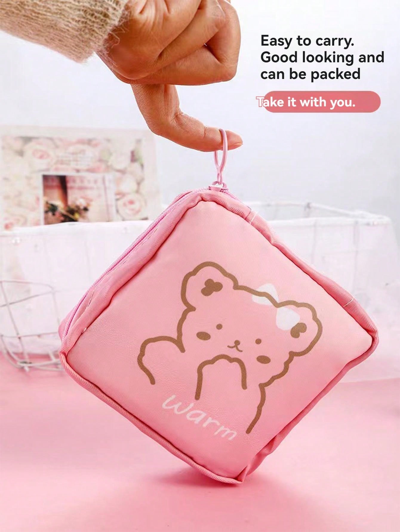 1 Pieza Bolsa de almacenamiento de servilletas, bolsa para copa menstrual, soporte para almohadillas de lactancia, bolsas para tampones, bolsas para productos femeninos, estuche portátil de kit de periodo para niñas y mujeres