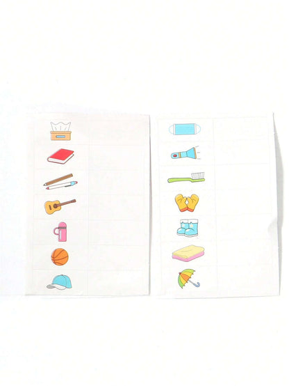 1 Pieza Cuaderno Recordatorio De Tarjeta De Perforación De Autodisciplina Para Mujer Diy, Planificador De Administración Del Tiempo Y Seguimiento De Tareas Con Llavero Adecuado Para Uso Diario