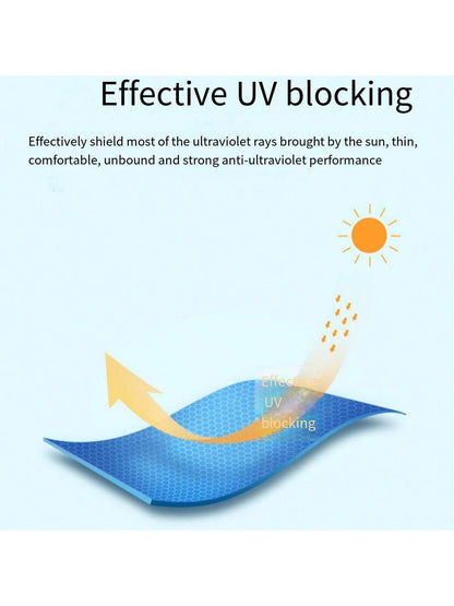 1 Pieza Máscara De Protección Solar De Seda De Hielo Con Visera, Gafas De Sol Y Protección Uv Para Ciclismo En Primavera/verano, A Prueba De Polvo Y Con Cobertura Facial Completa