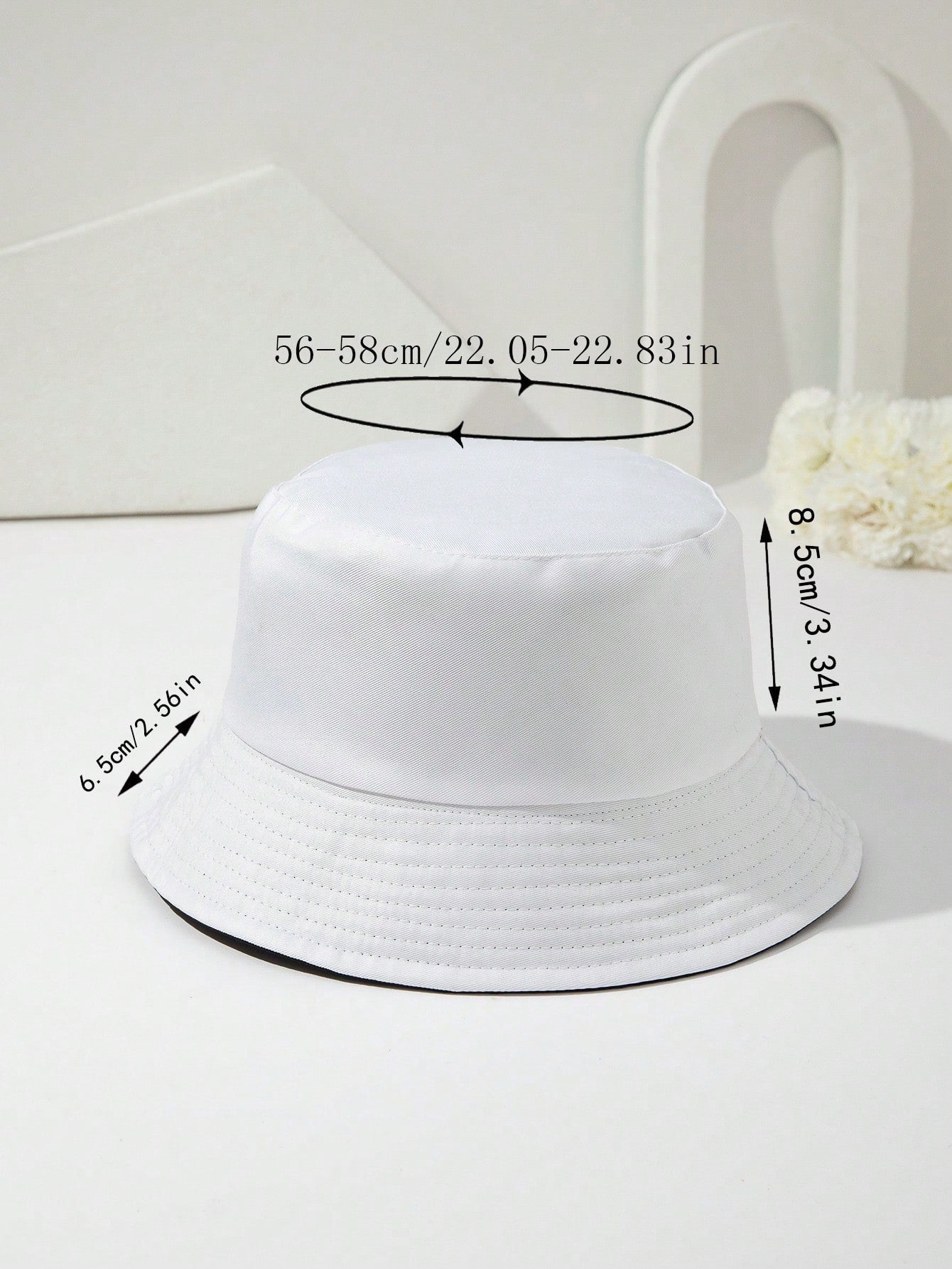 1 Pieza Sombrero De Cubo Con Protección Solar De Doble Cara, Color Sólido