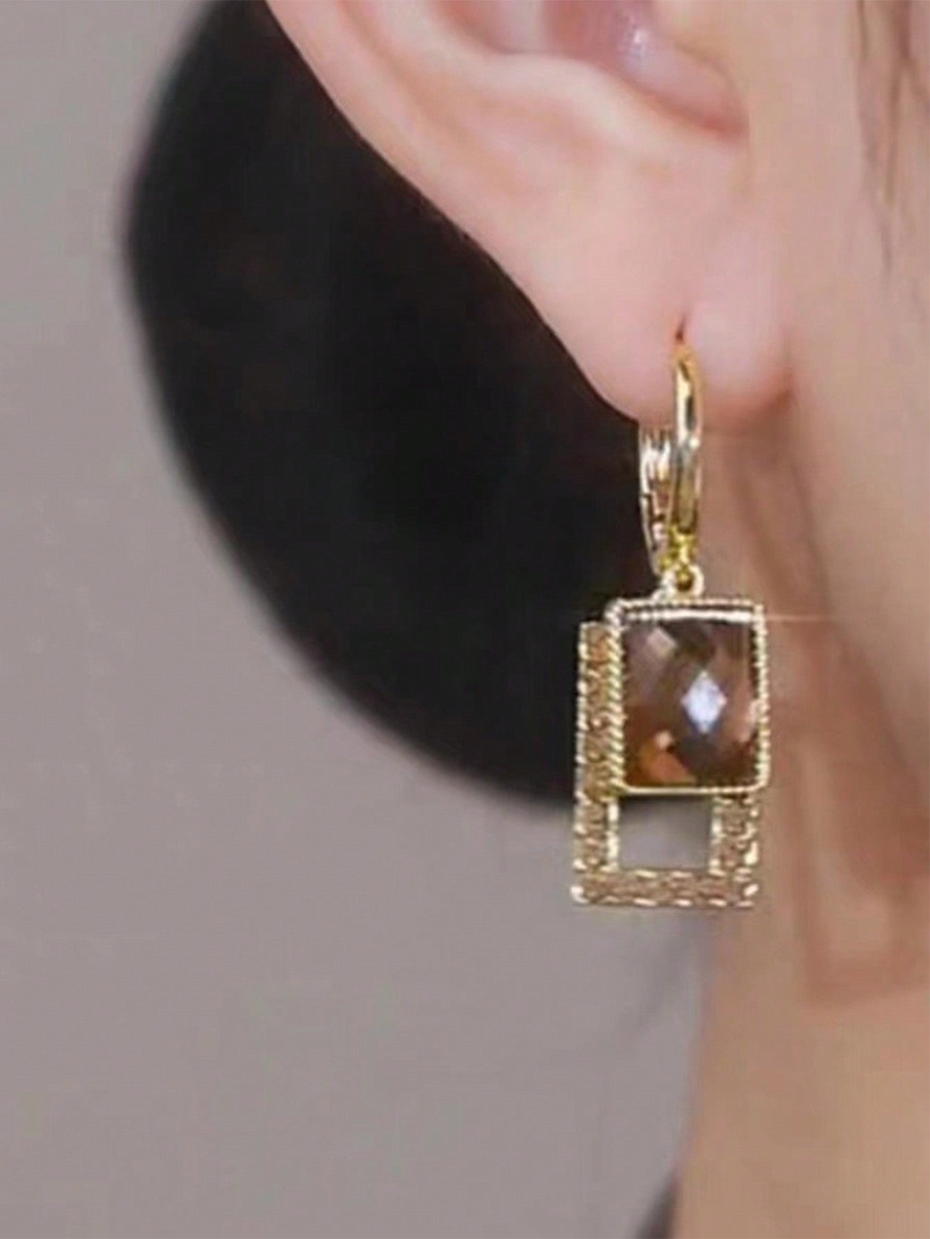 1 par Pendientes de moda con estilo vintage y lujosos, con chispas para mujer, regalo para fiesta/vacaciones