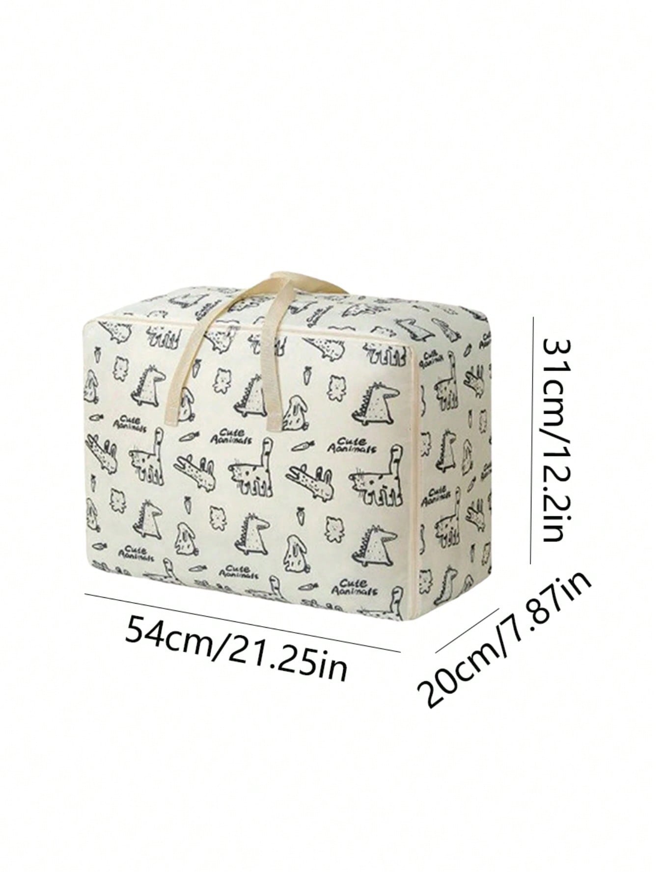 1 pieza Bolsa de almacenamiento de tela Oxford grande, bolso de mano para estudiantes, bolsa de embalaje para mudanzas, bolsa de almacenamiento de ropa a prueba de humedad, bolsa de almacenamiento de ropa portátil de tela no tejida