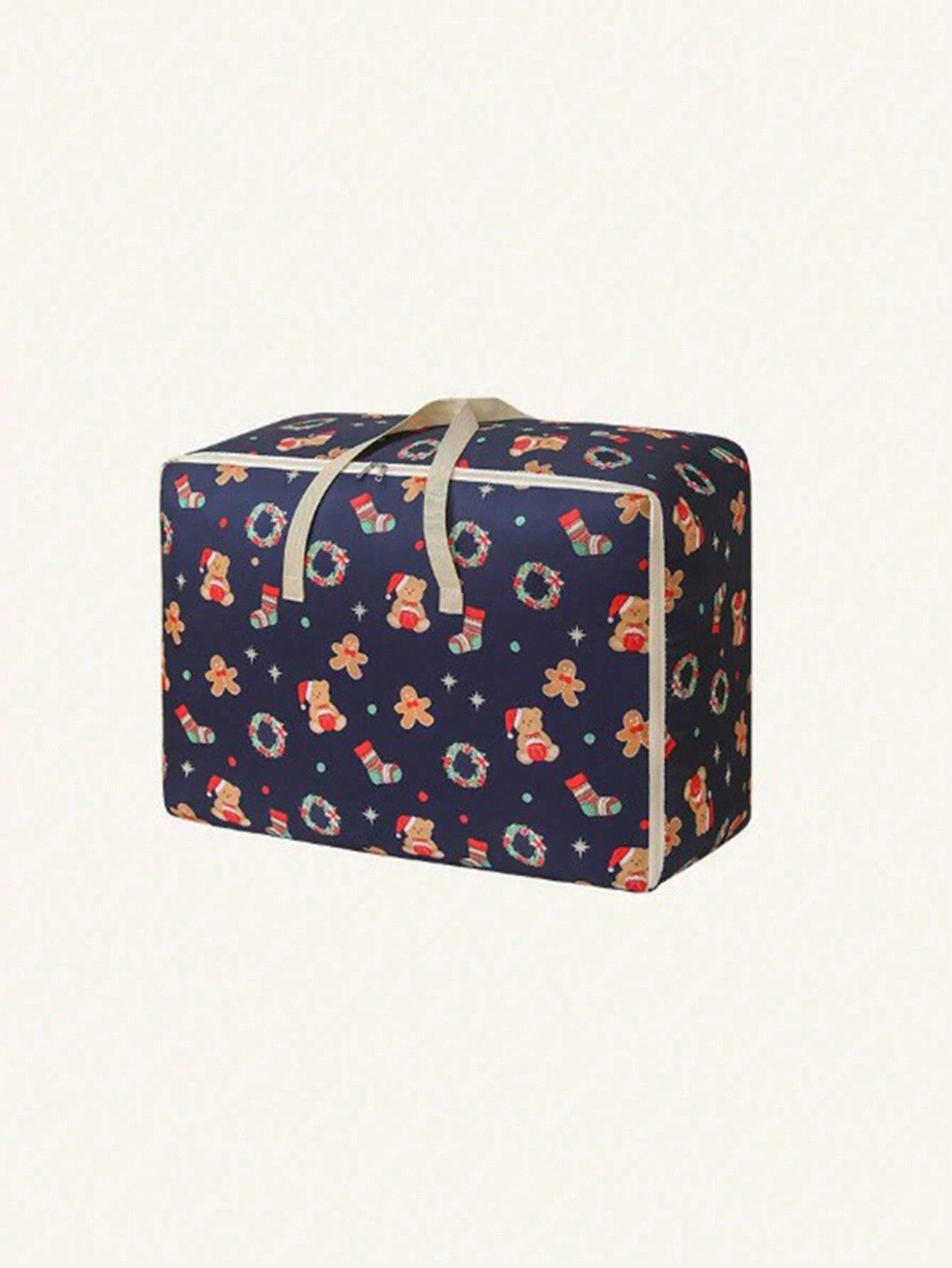 1 pieza Bolsa de almacenamiento de tela Oxford grande, bolso de mano para estudiantes, bolsa de embalaje para mudanzas, bolsa de almacenamiento de ropa a prueba de humedad, bolsa de almacenamiento de ropa portátil de tela no tejida
