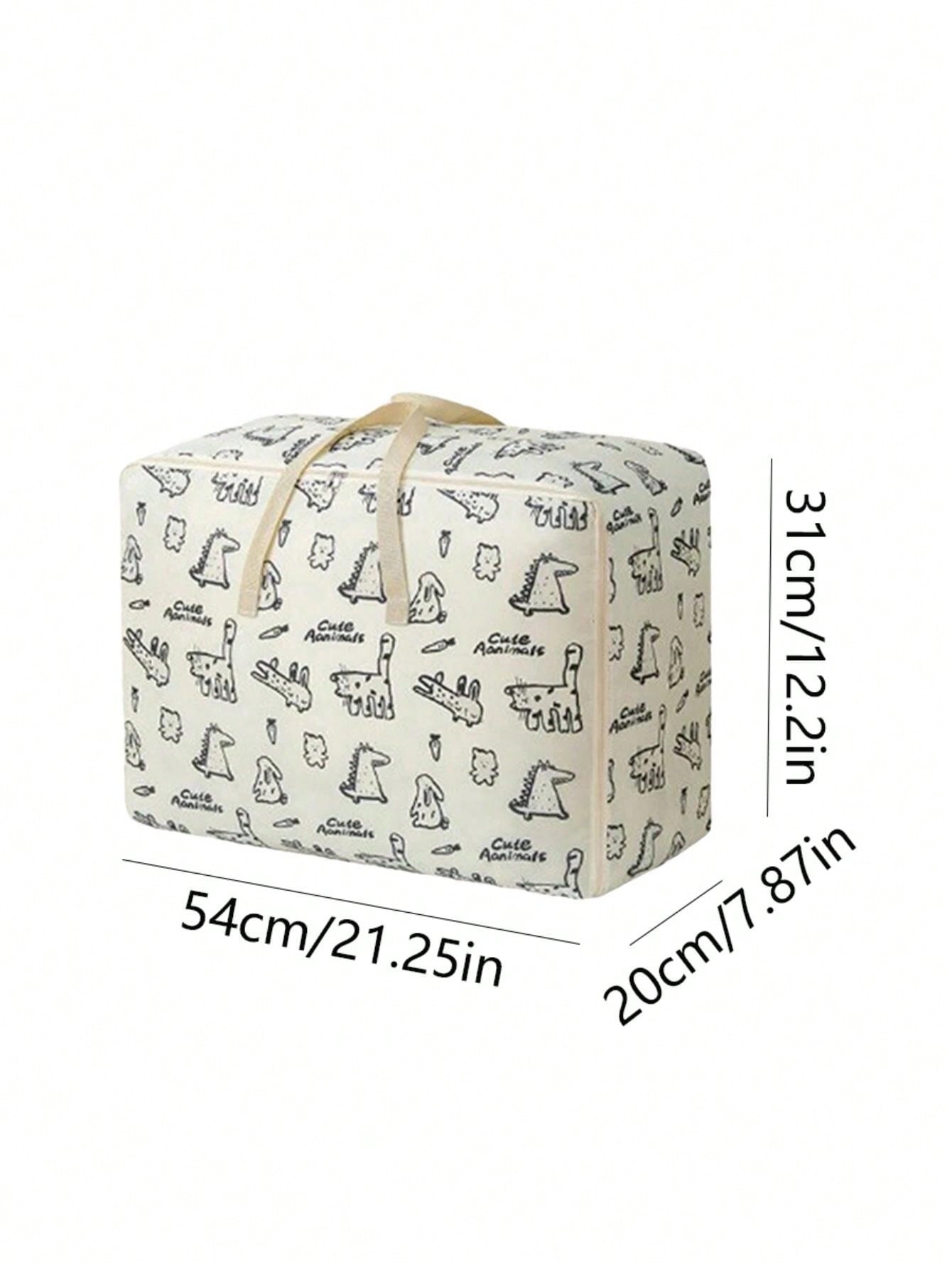 1 pieza Bolsa de almacenamiento de tela Oxford grande, bolso de mano para estudiantes, bolsa de embalaje para mudanzas, bolsa de almacenamiento de ropa a prueba de humedad, bolsa de almacenamiento de ropa portátil de tela no tejida